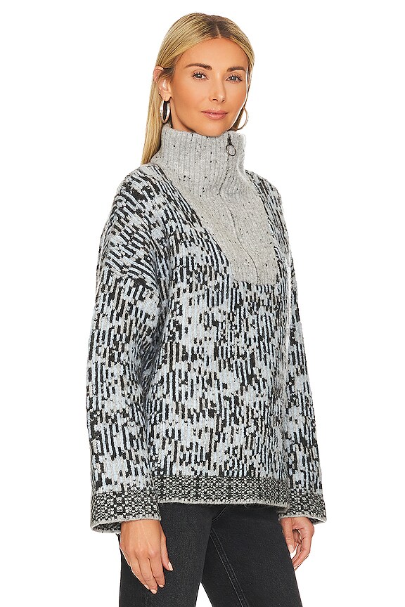 view 2 of 4 BARON セーター in Blue Leopard