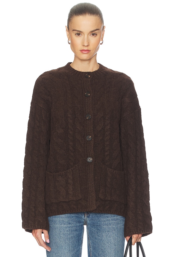 view 2 of 5 Zaire Cardigan in Espresso