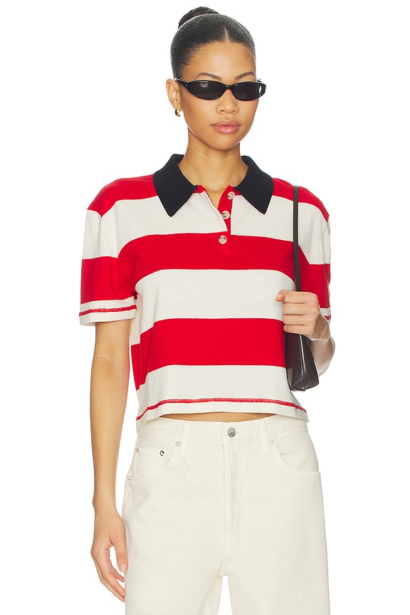 view 1 of 4 Angelo Top in Preppy Crimson