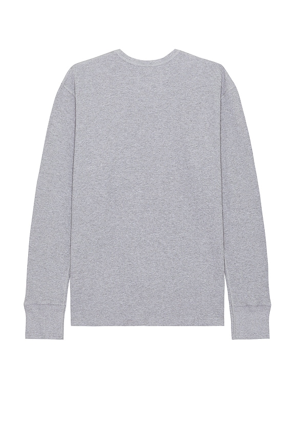 view 2 of 3 Jean Long Sleeve Tee in Light Grey Melange