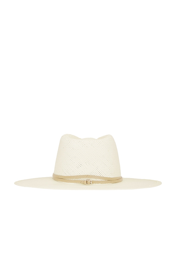 Janessa Leone Jude Bleach Straw Fedora Sun Hat M Janessa Leone Jude Hat in Bleach | REVOLVE main image 4