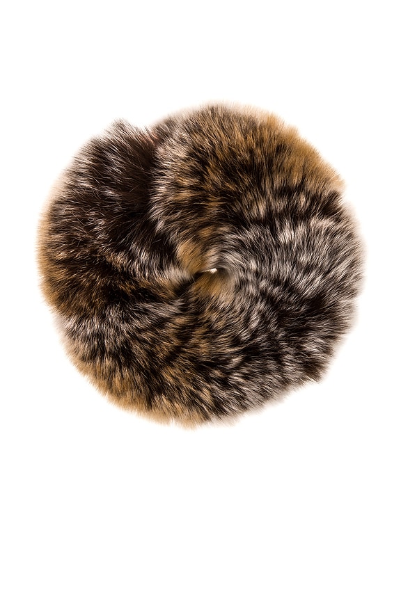 view 2 of 2 Rex Rabbit Fur Scrunchie in Natural