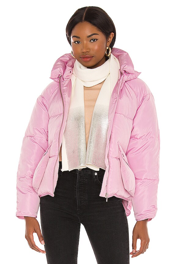 view 1 of 4 Ombre Metallic Knit Scarf in Silver