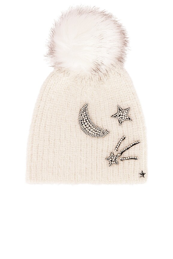 view 2 of 3 BONNET MOON AND STARS in Ivory