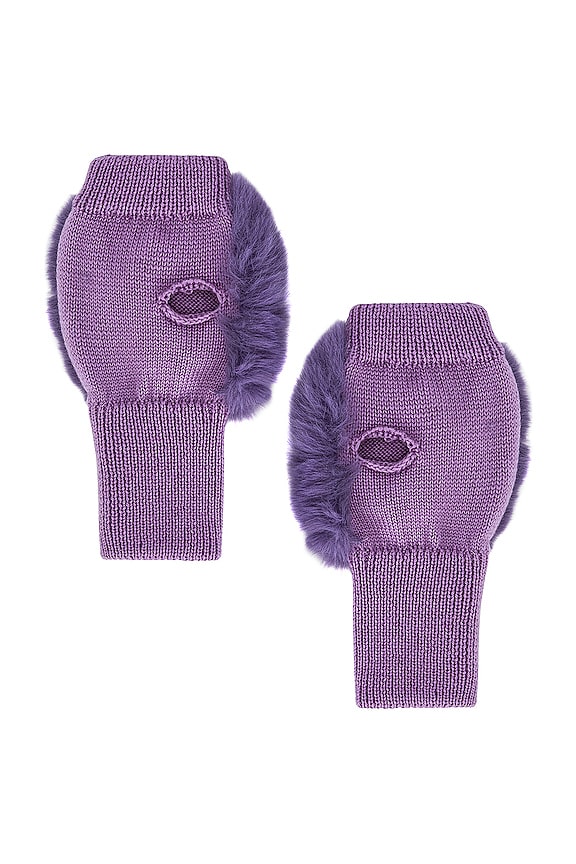 view 2 of 5 CONJUNTO BUFANDA Y GUANTES in Amethyst