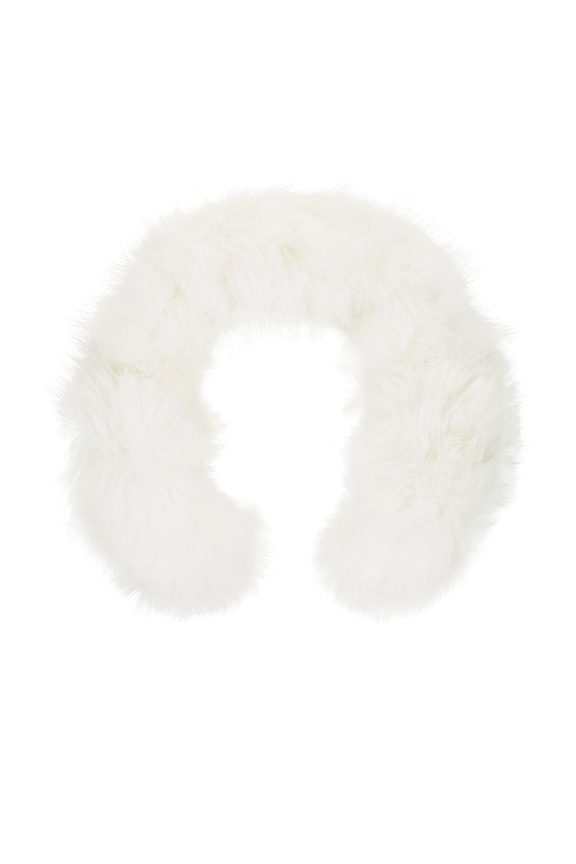 view 2 of 3 Faux Fur Earmuffs in Ivory
