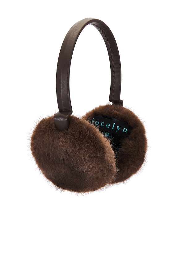 Faux Mink & Leather Earmuffs