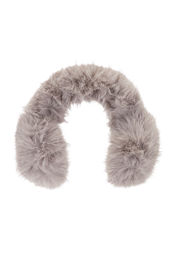 view 2 of 4 Faux Fur Earmuffs in Light Grey
