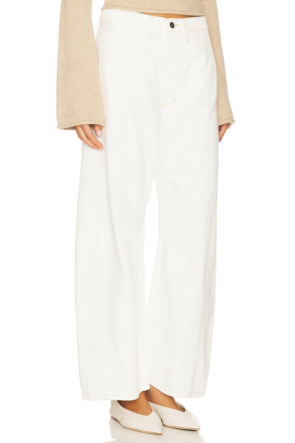 view 2 of 6 Bowie Horseshoe Jeans in Milk