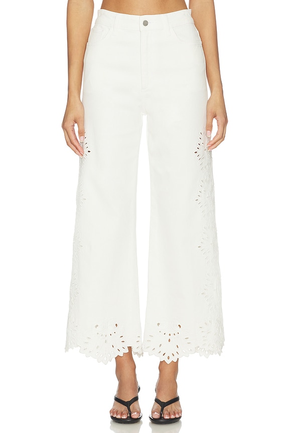 view 1 of 6 PIERNA ANCHA MIA in Ecru Floral