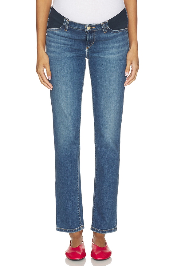 view 2 of 6 The Lara Cigarette Maternity Jean in Energy