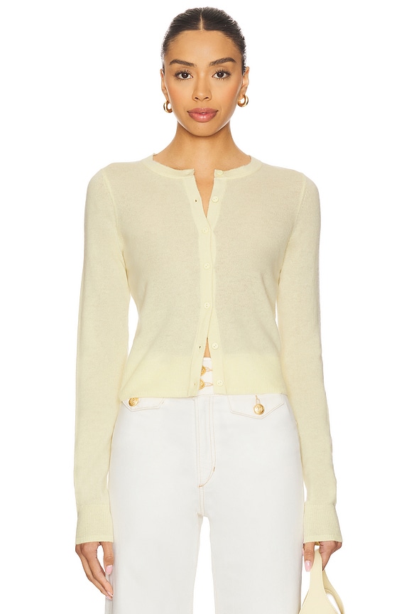 view 1 of 4 Dani Cashmere Cardigan in Anise Flower