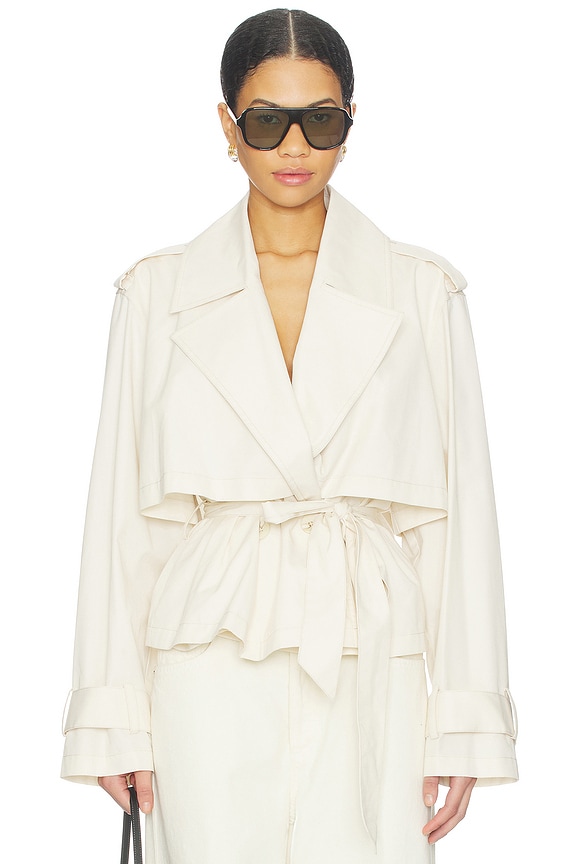 view 1 of 4 MANTEAU LIZ in Ecru