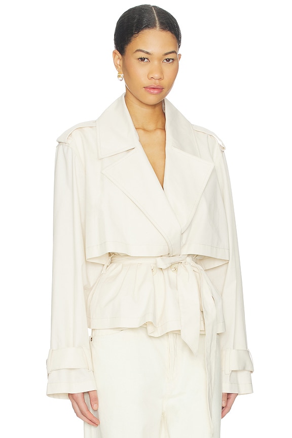 view 2 of 4 MANTEAU LIZ in Ecru