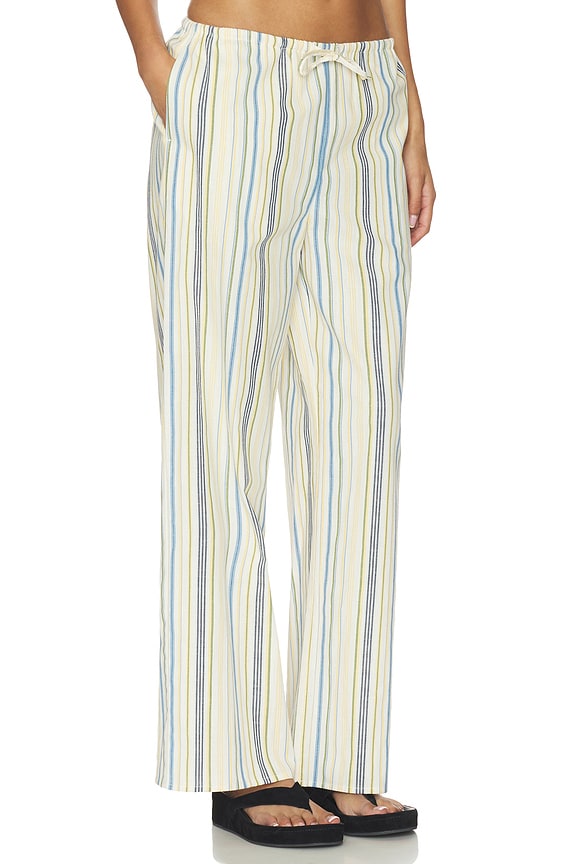 view 2 of 6 The Brynn Pants in Azure Multi Stripe
