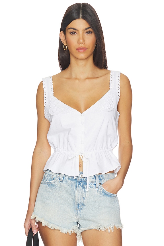 view 1 of 4 The Margot Top in White