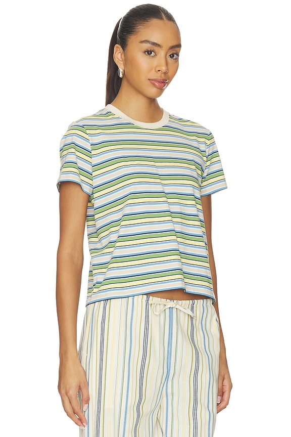 view 2 of 5 The Easy Tee Shirt in Citrus Multi Stripe