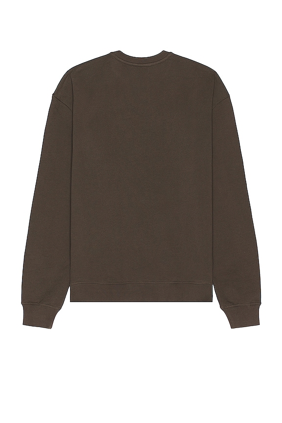 view 2 of 3 Oversized Crewneck Pullover in Chocolate Brown