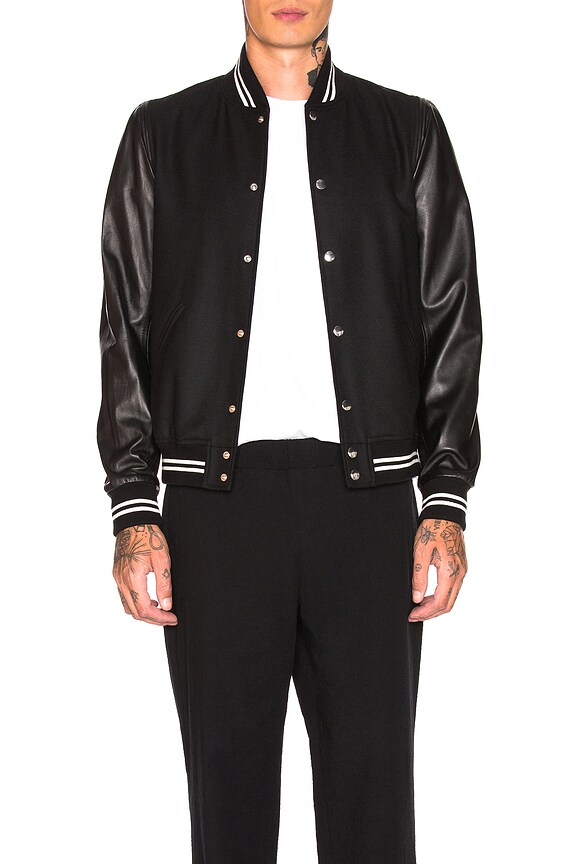 view 1 of 5 STADIUM JACKET II ジャケット in Black & White