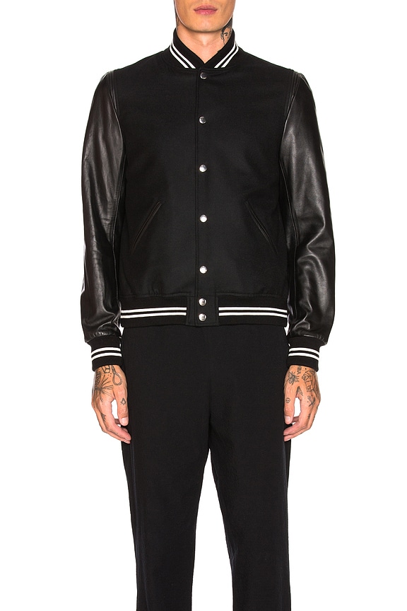 view 2 of 5 STADIUM JACKET II ジャケット in Black & White