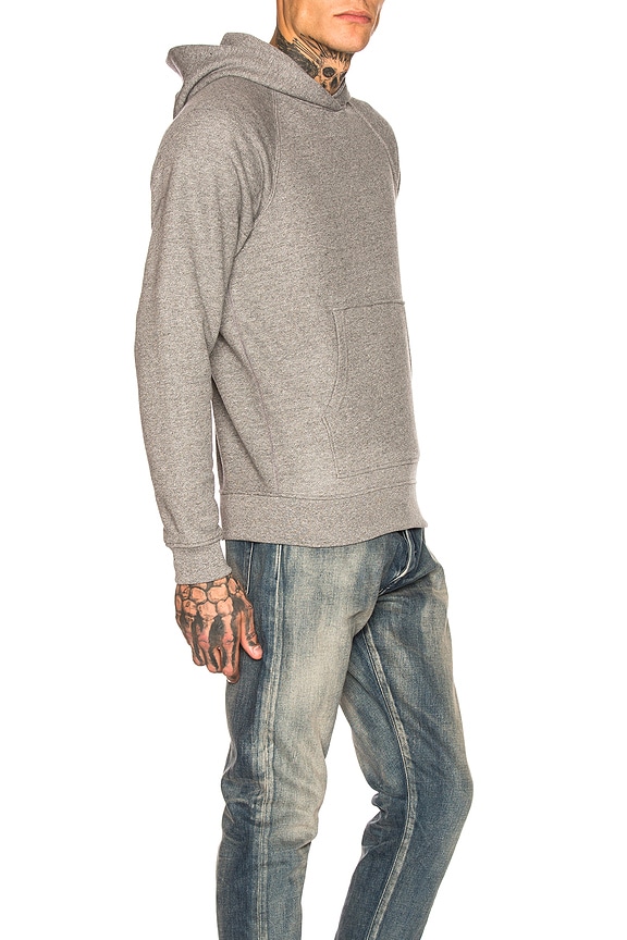 view 2 of 4 Raglan Pullover Hoodie in Dark Grey