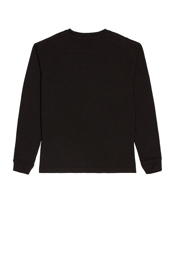 view 2 of 3 Long Sleeve University Tee in Black