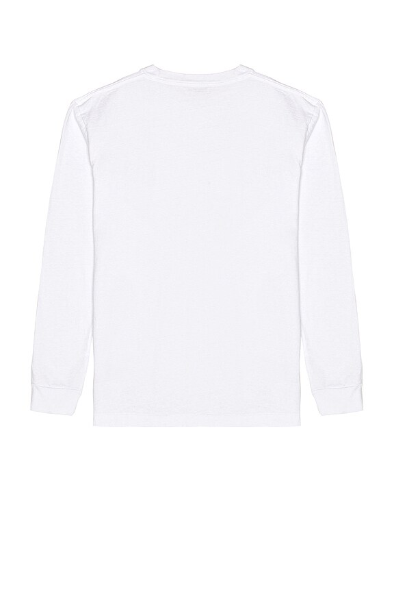 view 2 of 3 Long Sleeve University Tee in White