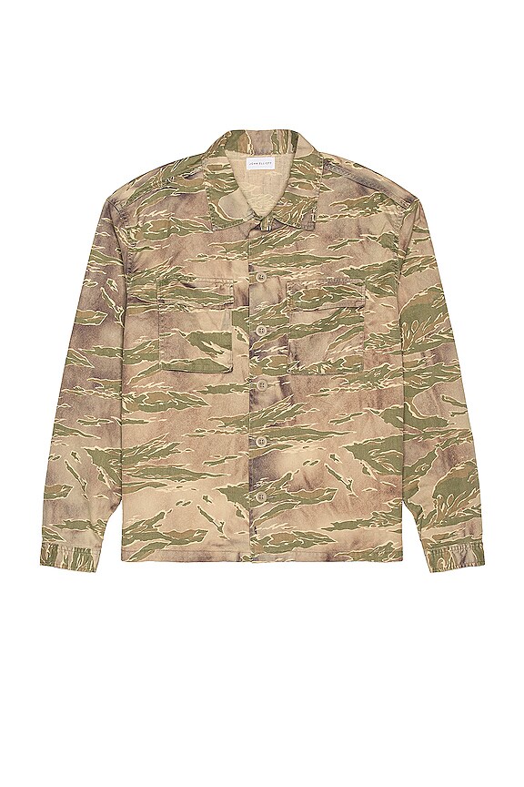 view 1 of 3 Military Shirt in Washed Tiger Camo