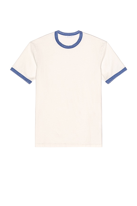view 1 of 3 Washed Ringer Tee in Navy & Ivory