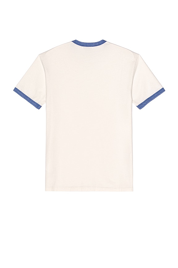 view 2 of 3 Washed Ringer Tee in Navy & Ivory