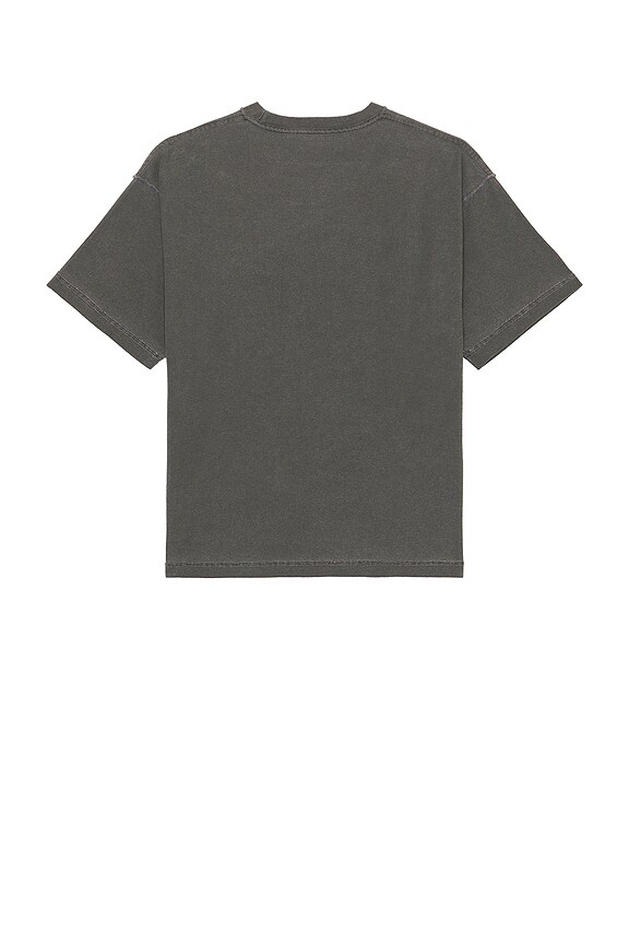 view 2 of 3 CAMISETA CORTA Y CUADRADA CON HOMBROS CAÍDOS. in Washed Black