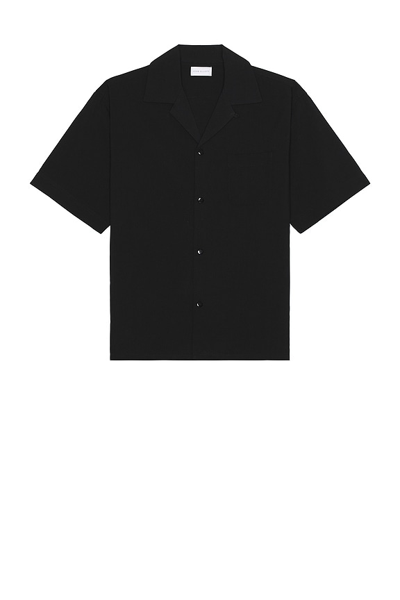 JOHN ELLIOTT Camp Shirt Solid in Black | REVOLVE