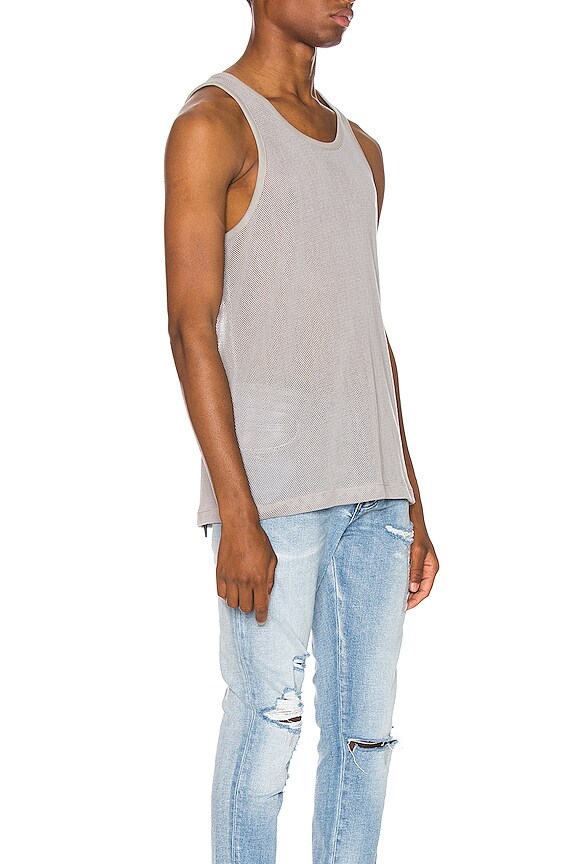 view 2 of 4 Cotton Mesh Tank in Plaster