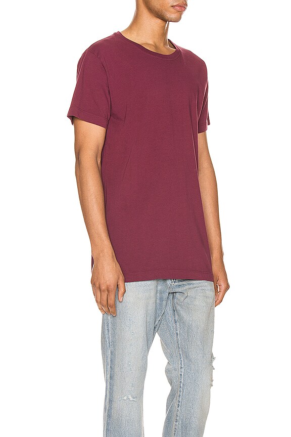 view 2 of 4 Cotton Classic Crew in Oxblood