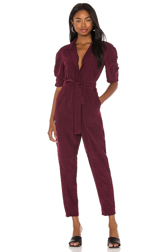 view 1 of 3 Neal Jumpsuit in Deep Wine