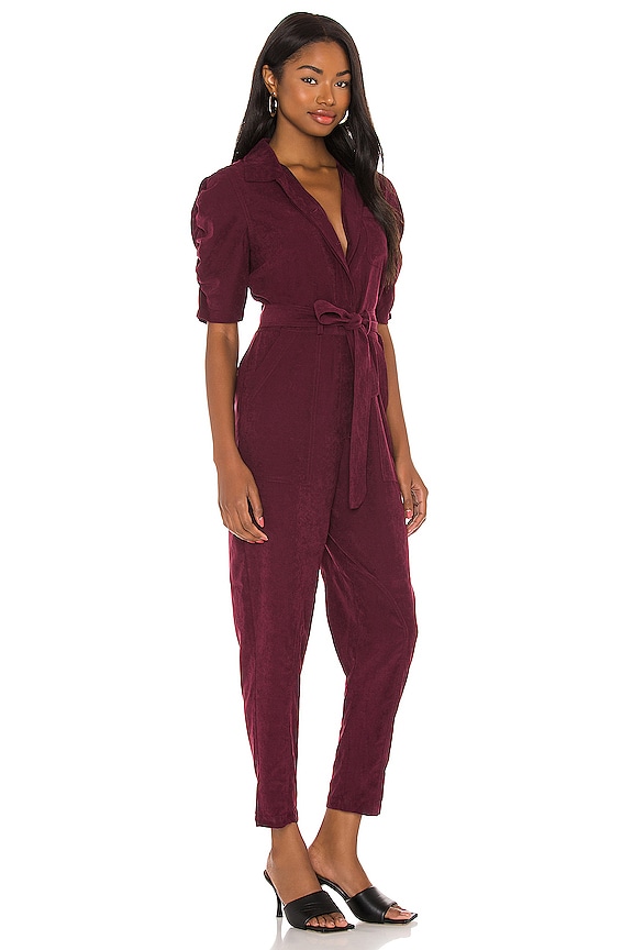 view 2 of 3 Neal Jumpsuit in Deep Wine