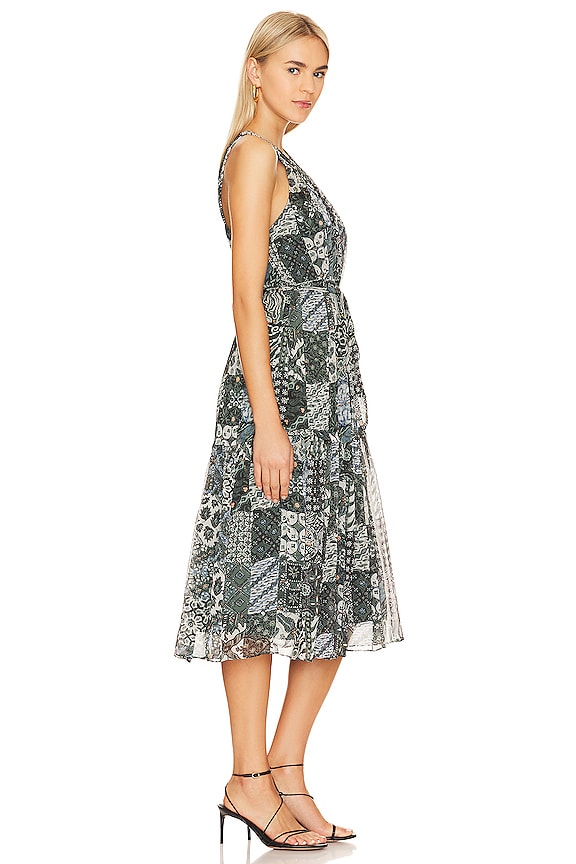 view 2 of 3 Freya Dress in Duck Green Multi