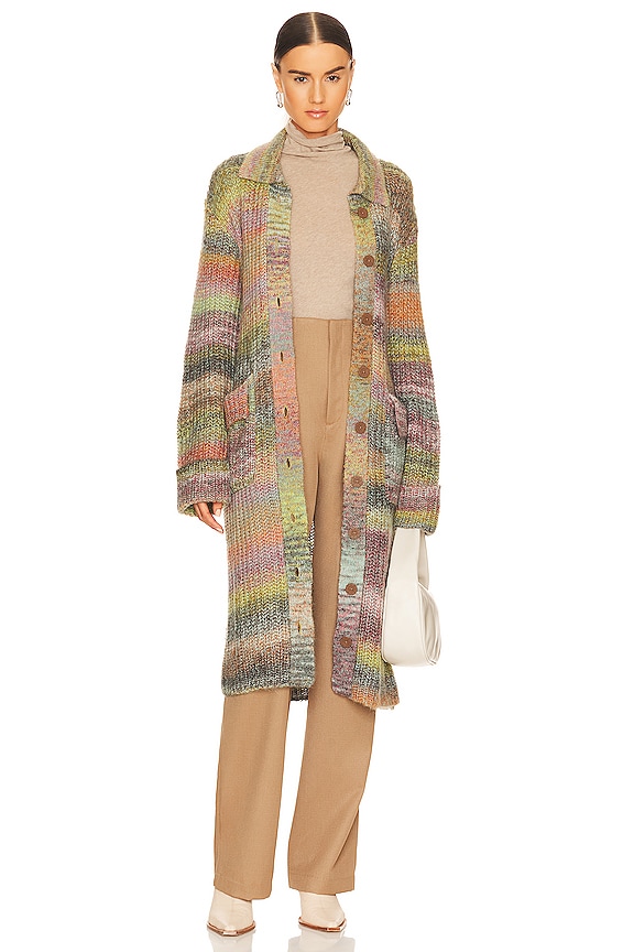 view 2 of 5 КАРДИГАН POPPY in Olive Oil Mult