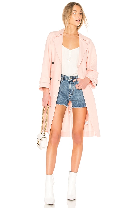 view 1 of 3 Damonica Trench in Washed Rose