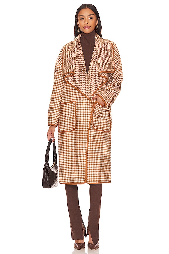 view 2 of 4 CHANTAL コート in Brown Sugar & Porcelain