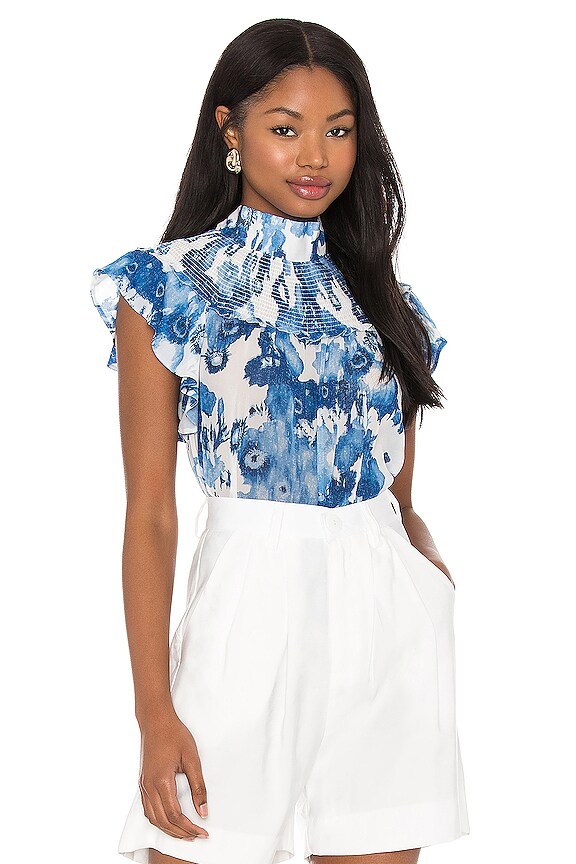 view 1 of 4 Orville Top in Porcelain