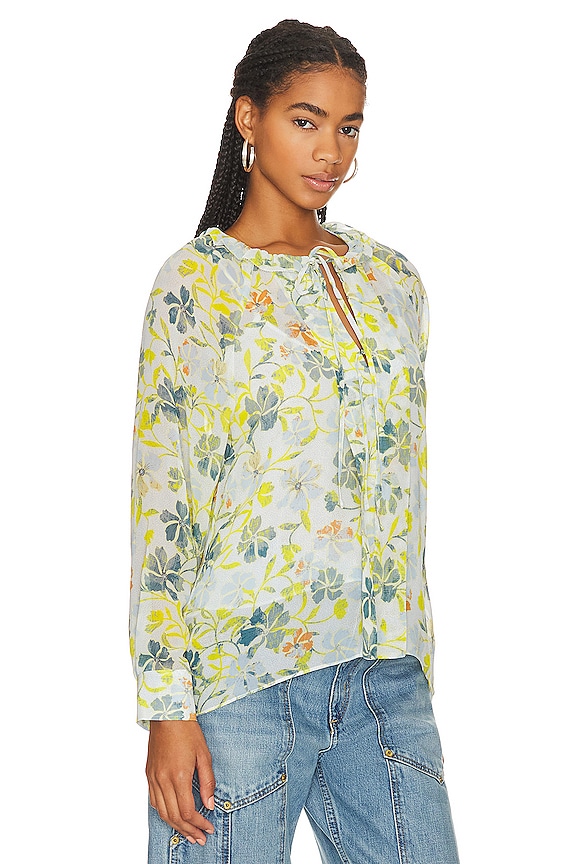 view 2 of 4 Daisy Shirt in Cerulean Multi