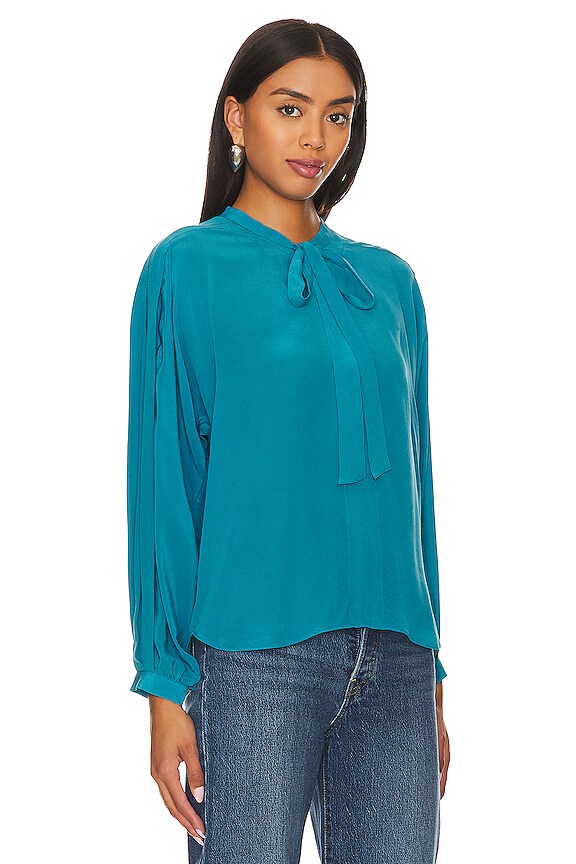 view 2 of 4 Wells Top in Fjord Blue