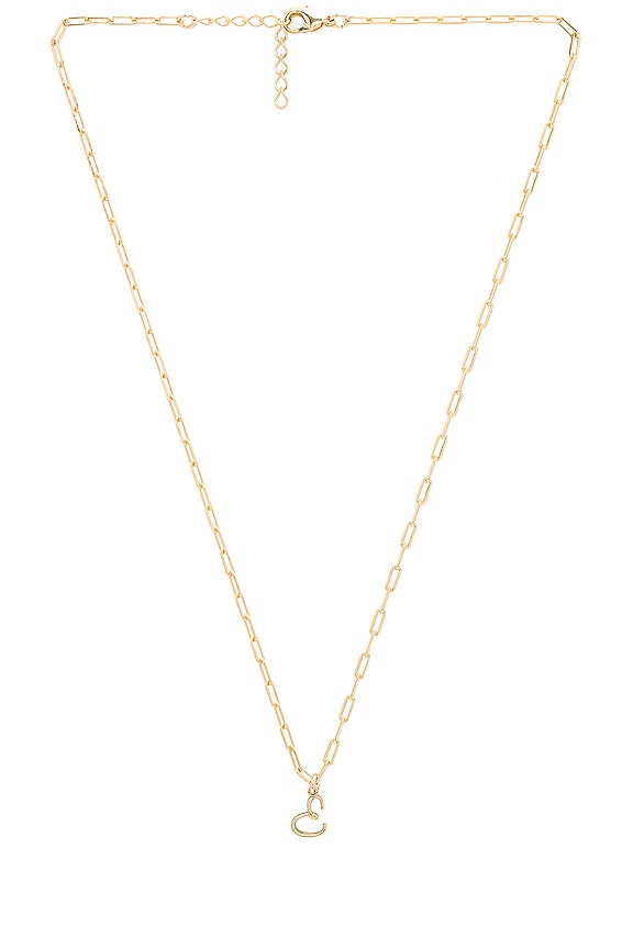 joolz by Martha Calvo E Initial Necklace in Gold | REVOLVE