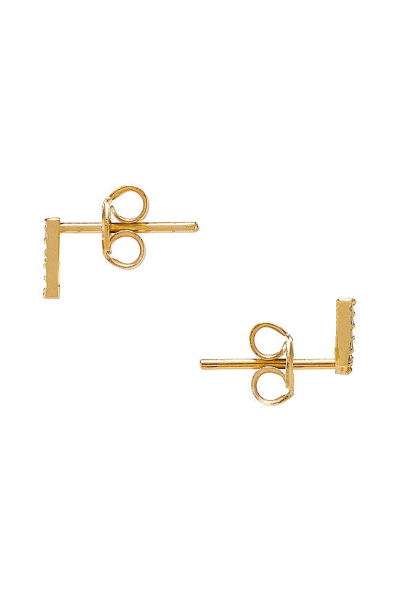 view 2 of 2 F U Huggie Set in Gold