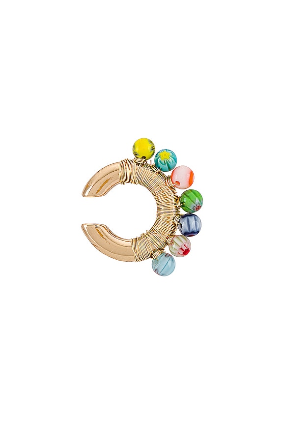 view 2 of 3 Beaded Ear Cuff in Millefiori
