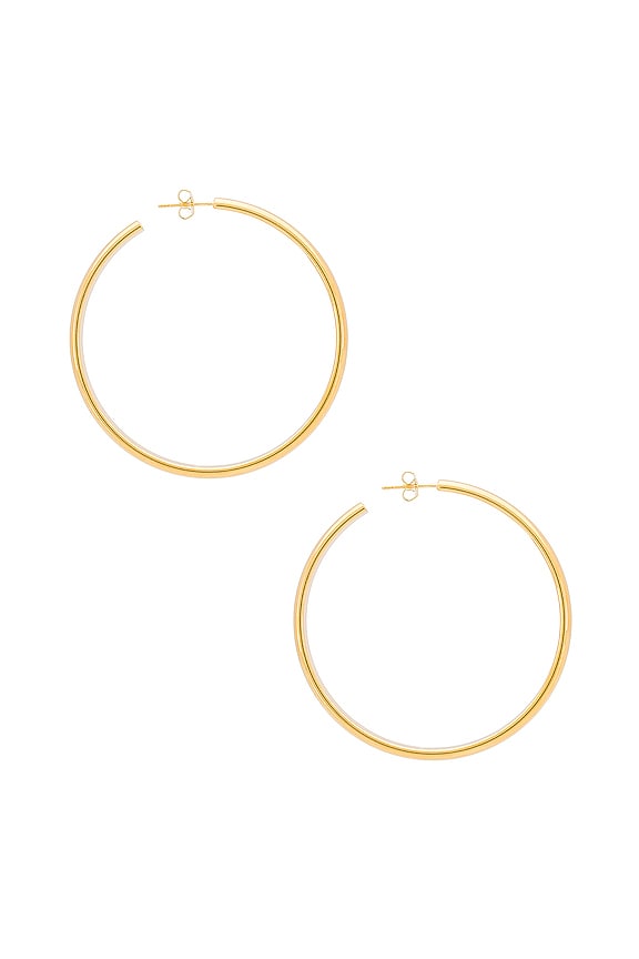 view 2 of 2 СЕРЬГИ-КОЛЬЦА KHLOE in 14k Gold