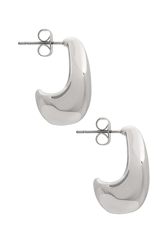 view 2 of 3 Justine Hoops in Silver
