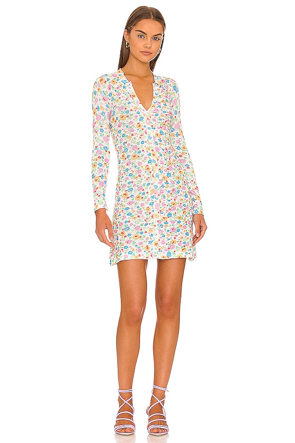 view 1 of 3 FLARED 원피스 in Multi Floral