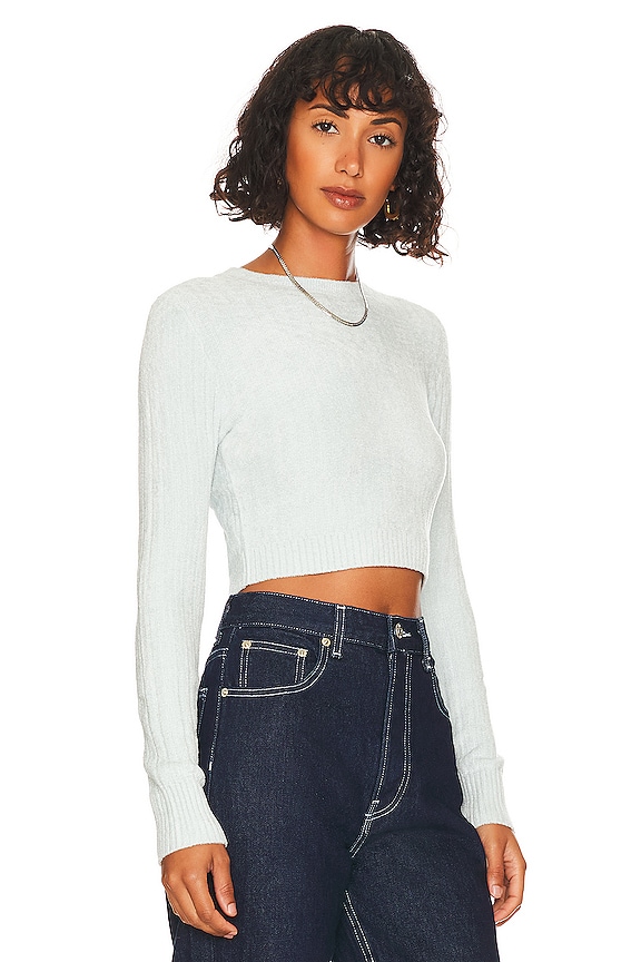 view 2 of 4 Long Sleeve Crop in Light Blue